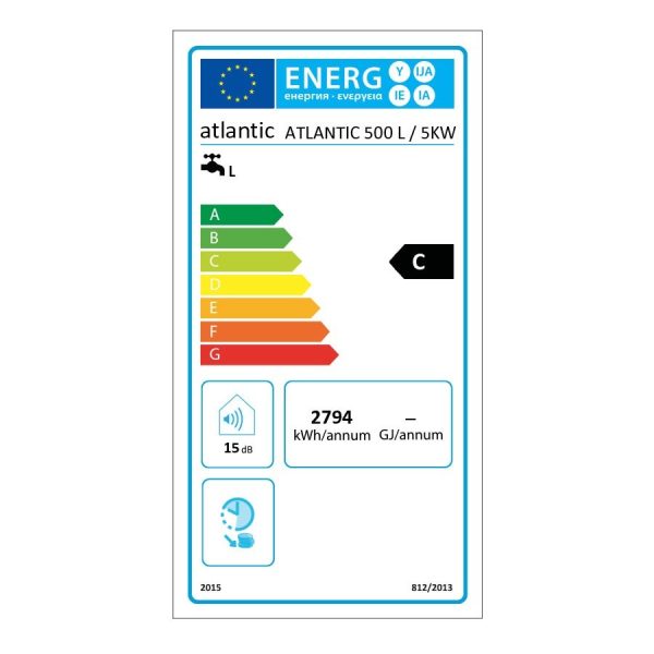Електрически бойлер Atlantic O´Pro 500 литра за подов монтаж