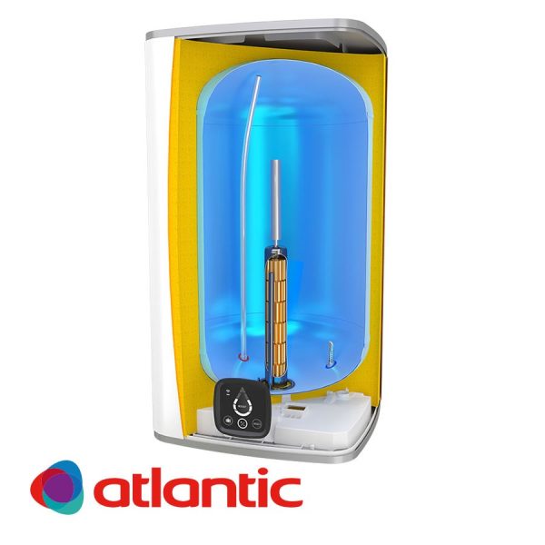 Електрически бойлер Atlantic CUBE Silver Steatite Wi-Fi, 75 литра