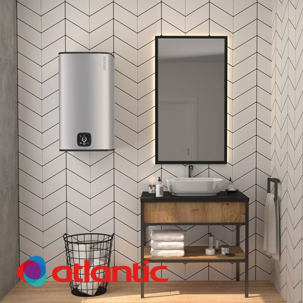 Електрически бойлер Atlantic CUBE Silver Steatite Wi-Fi, 75 литра