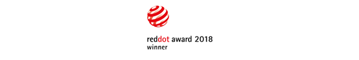 Reddot award 2018 winner with logo
